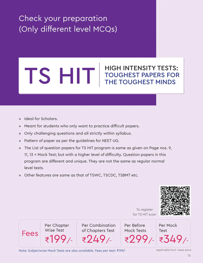TS-HIT High Intensity Tests
