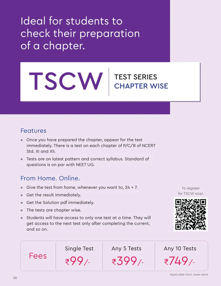 TSCW Chapter Wise Test Series